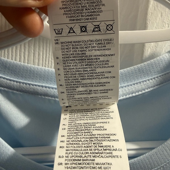 Reebok Sky Blue RUN Tee - Picture 4 of 6